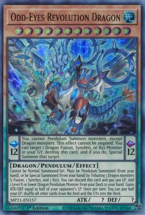 Odd-Eyes Revolution Dragon [MP21-EN157] Ultra Rare - Trinity Hobby