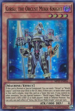 Girsu, the Orcust Mekk-Knight [MP21-EN056] Ultra Rare - Trinity Hobby