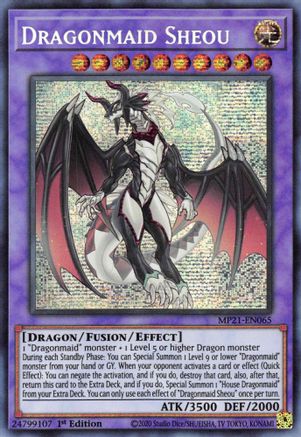 Dragonmaid Sheou [MP21-EN065] Prismatic Secret Rare - Trinity Hobby