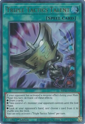 Triple Tactics Talent [MP21-EN143] Ultra Rare - Trinity Hobby