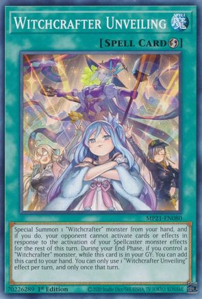 Witchcrafter Unveiling [MP21-EN080] Common - Trinity Hobby