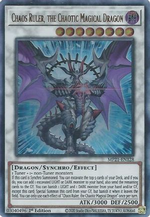 Chaos Ruler, the Chaotic Magical Dragon [MP21-EN128] Ultra Rare - Trinity Hobby