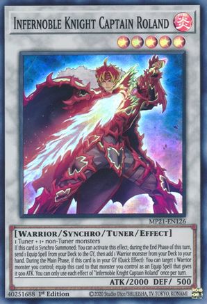 Infernoble Knight Captain Roland [MP21-EN126] Super Rare - Trinity Hobby