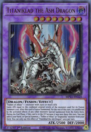 Titaniklad the Ash Dragon [MP21-EN125] Ultra Rare - Trinity Hobby