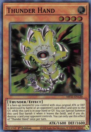 Thunder Hand [MP21-EN120] Super Rare - Trinity Hobby