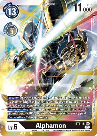 Alphamon [BT6-111] [Double Diamond] - Trinity Hobby