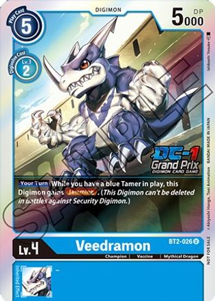 Veedramon [BT2-026] (DC-1 Grand Prix) [Release Special Booster Promos] - Trinity Hobby