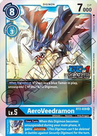AeroVeedramon [BT2-028] (DC-1 Grand Prix) [Release Special Booster Promos] - Trinity Hobby