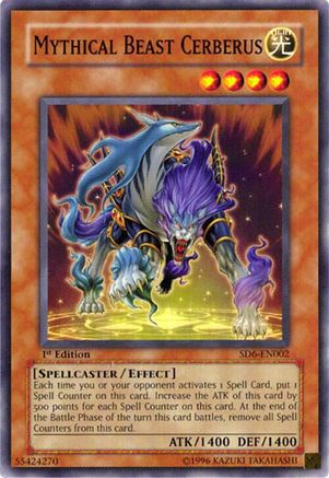 Mythical Beast Cerberus [SD6-EN002] - Structure Deck: Spellcaster's Judgment Unlimited - Common / Short Print - Trinity Hobby