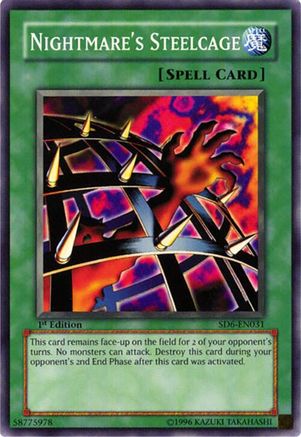 Nightmare's Steelcage [SD6-EN031] - Structure Deck: Spellcaster's Judgment 1st Edition - Common / Short Print - Trinity Hobby