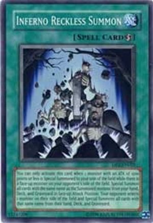 Inferno Reckless Summon [DP2-EN025] Super Rare - Trinity Hobby