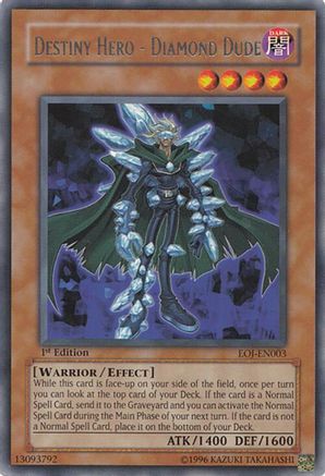 Destiny Hero - Diamond Dude [EOJ-EN003] Rare - Trinity Hobby