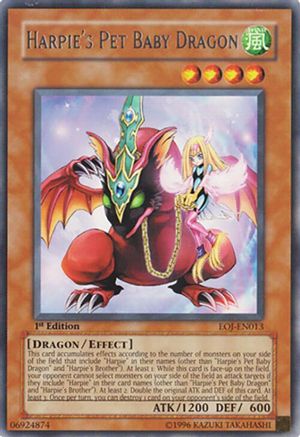 Harpie's Pet Baby Dragon [EOJ-EN013] Rare - Trinity Hobby