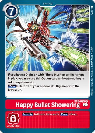 Happy Bullet Showering [BT6-095] [Double Diamond] - Trinity Hobby