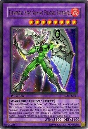 Elemental Hero Shining Phoenix Enforcer [EOJ-EN033] Ultra Rare - Trinity Hobby