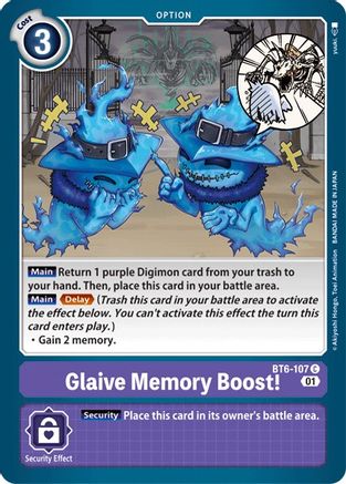 Glaive Memory Boost! [BT6-107] [Double Diamond] - Trinity Hobby