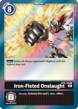 Iron-Fisted Onslaught [BT6-106] [Double Diamond] - Trinity Hobby