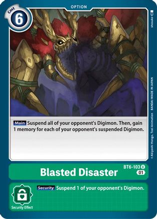 Blasted Disaster [BT6-103] [Double Diamond] - Trinity Hobby