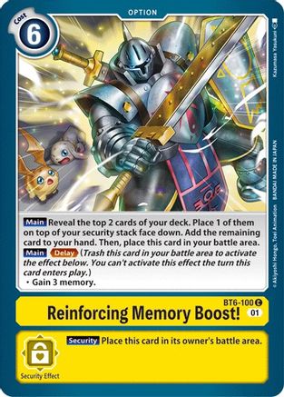 Reinforcing Memory Boost! [BT6-100] [Double Diamond] - Trinity Hobby