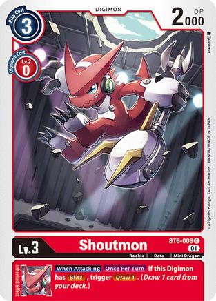 Shoutmon [BT6-008] [Double Diamond] - Trinity Hobby