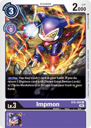 Impmon [BT6-068] [Double Diamond] - Trinity Hobby