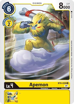 Apemon [BT6-038] [Double Diamond] - Trinity Hobby