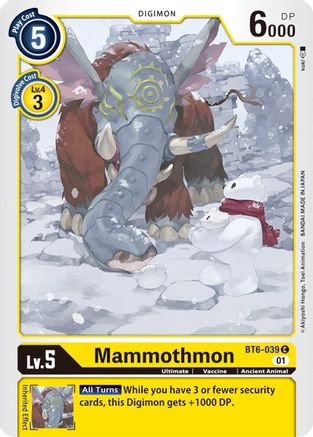 Mammothmon [BT6-039] [Double Diamond] - Trinity Hobby