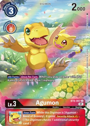Agumon [BT6-007] (Alternate Art) [Double Diamond] - Trinity Hobby