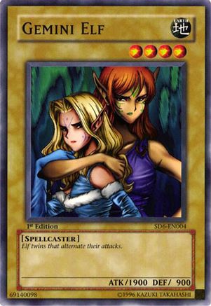Gemini Elf [SD6-EN004] - Structure Deck: Spellcaster's Judgment 1st Edition - Common / Short Print - Trinity Hobby