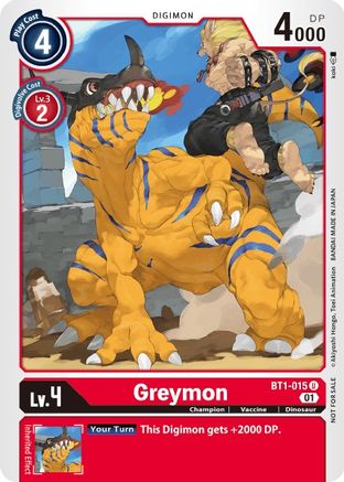 Greymon [BT1-015] (Tamer Party Vol. 3) [Release Special Booster Promos] - Trinity Hobby