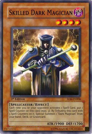 Skilled Dark Magician [SD6-EN006] - Structure Deck: Spellcaster's Judgment 1st Edition - Common / Short Print - Trinity Hobby