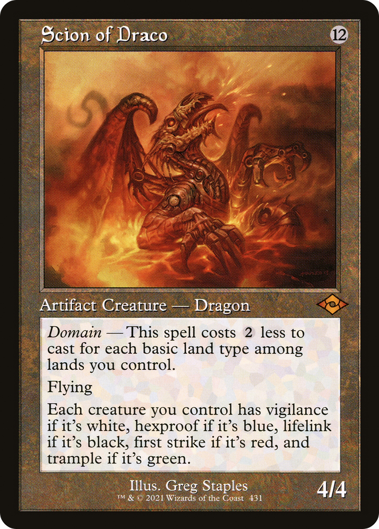 Scion of Draco (Retro) [Modern Horizons 2] - Trinity Hobby