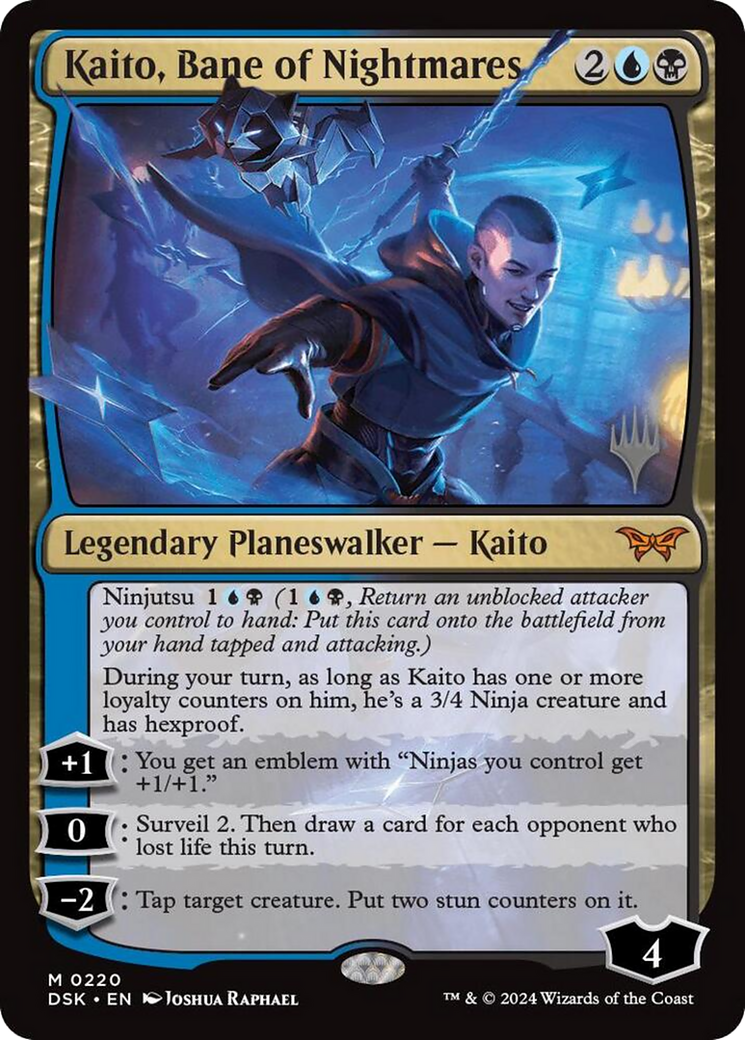 Kaito, Bane of Nightmares (Promo Pack) [Duskmourn: House of Horror Promos] - Trinity Hobby