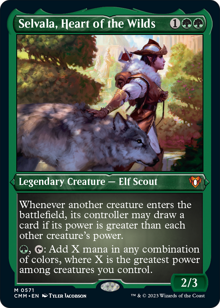 Selvala, Heart of the Wilds (Foil Etched) [Commander Masters] - Trinity Hobby