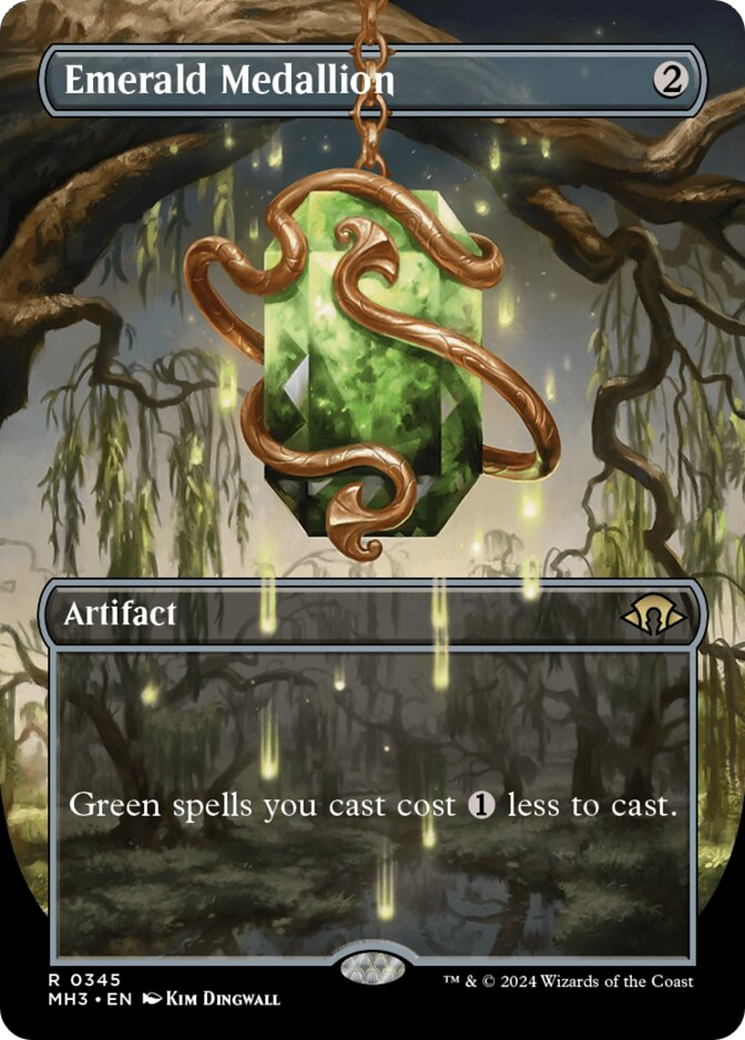 Emerald Medallion (Borderless) [Modern Horizons 3] - Trinity Hobby