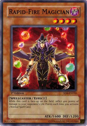Rapid-Fire Magician [SD6-EN016] - Structure Deck: Spellcaster's Judgment Unlimited - Common / Short Print - Trinity Hobby