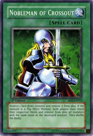 Nobleman of Crossout [SD6-EN019] - Structure Deck: Spellcaster's Judgment 1st Edition - Common / Short Print - Trinity Hobby