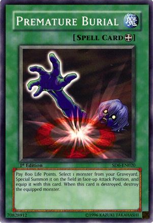Premature Burial [SD6-EN020] - Structure Deck: Spellcaster's Judgment Unlimited - Common / Short Print - Trinity Hobby