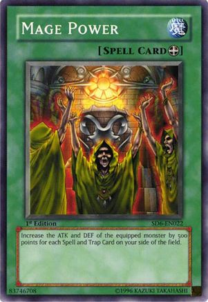 Mage Power [SD6-EN022] - Structure Deck: Spellcaster's Judgment Unlimited - Common / Short Print - Trinity Hobby