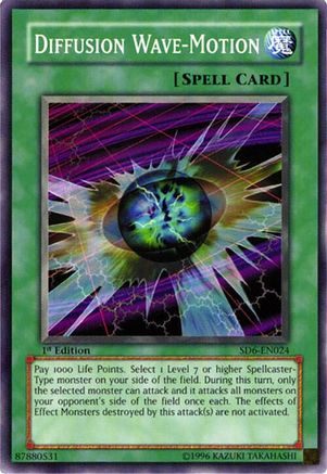 Diffusion Wave-Motion [SD6-EN024] - Structure Deck: Spellcaster's Judgment Unlimited - Common / Short Print - Trinity Hobby