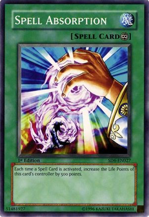 Spell Absorption [SD6-EN027] - Structure Deck: Spellcaster's Judgment 1st Edition - Common / Short Print - Trinity Hobby