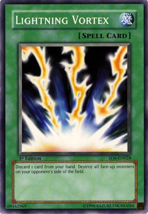 Lightning Vortex [SD6-EN028] - Structure Deck: Spellcaster's Judgment 1st Edition - Common / Short Print - Trinity Hobby