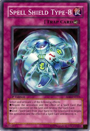 Spell Shield Type-8 [SD6-EN033] - Structure Deck: Spellcaster's Judgment 1st Edition - Common / Short Print - Trinity Hobby