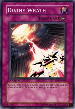 Divine Wrath [SD6-EN035] - Structure Deck: Spellcaster's Judgment Unlimited - Common / Short Print - Trinity Hobby