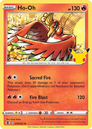 Ho-oh (001/025) [Celebrations: 25th Anniversary] - Trinity Hobby