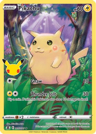 Pikachu (005/025) [Celebrations: 25th Anniversary] - Trinity Hobby