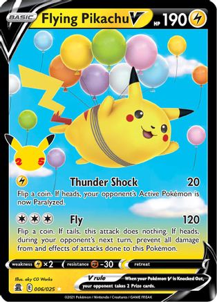 Flying Pikachu V (006/025) [Celebrations: 25th Anniversary] - Trinity Hobby