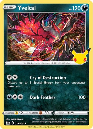 Yveltal (019/025) [Celebrations: 25th Anniversary] - Trinity Hobby