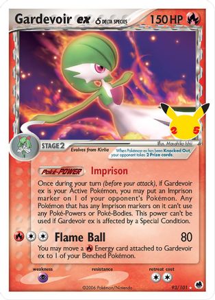 Gardevoir ex (93/101) (Delta Species) [Celebrations: 25th Anniversary - Classic Collection] - Trinity Hobby