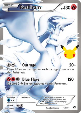 Reshiram (113/114) [Celebrations: 25th Anniversary - Classic Collection] - Trinity Hobby